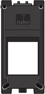 Niko - Data Inzetplaat schakelmateriaal Passtuk 7 1-Vdg