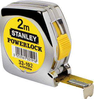 Stanley - PowerLock Meetlint rolmaat 033-192 2m