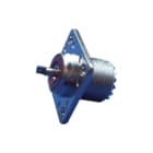 Radiall - Coax connector uhf flens solder pot