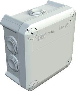 OBO - T-Box 60 Opbouwdoos wand/plafond T-Kabelds T60 Grys