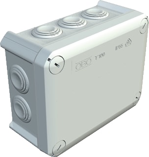 OBO - T-Box 100 Opbouwdoos wand/plafond T-Kabelds T100 Wit