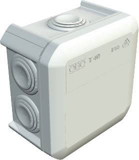 OBO - Opbouwdoos wand/plafond T-KABELDS GRYS