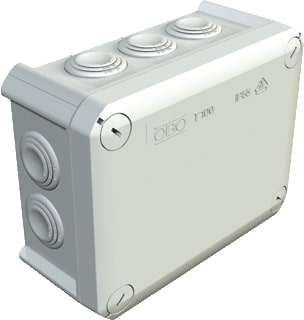 OBO - T-Box 100 Opbouwdoos wand/plafond T-Kabelds T100F Grys