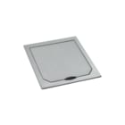 ABL - Connectivity Montagedeksel voor vloer(trek)doos Raam+Klapd Staal Mat 1471