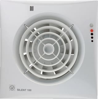S&P - SILENT 100 Visual Ventilator voor kleine ruimten Toilvent Sil100Chz Visu