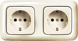ABB Busch-Jaeger - SI Wandcontactdoos (WCD schakelmat.) Wcd Ra 2V 20-2Eucj-212-503