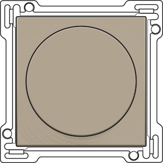 Niko - RF/Bus Bed.element / centr.pl. schakelmat. Knop Dim Brns