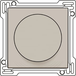 Niko - Pure Bed.element / centr.pl. schakelmat. bedelem knp vent 1-2-3