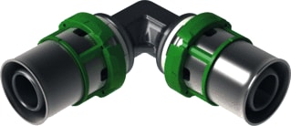 Comap - SKINpress 7090W Fitting met 2 aansluitingen Skin Knie Pers 63X4,5