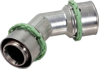 Comap - SKINpress 7041V Fitting met 2 aansluitingen Skin Knie 45Gr 50X4