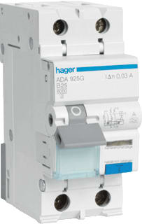 Hager - HACO Aardlekautomaat 1P+N 30/25A B Ada925G