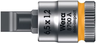 Wera - Dop voor sleufschroeven 1/4" 1,2X6,5X28Mm