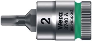 Wera - Dop voor binnenzeskant 1/4" 2X28Mm