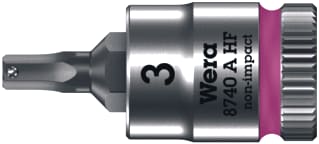 Wera - Dop voor binnenzeskant 1/4" 3X28Mm