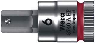 Wera - Dop voor binnenzeskant 1/4" 6X28Mm