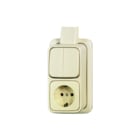 ABB Busch-Jaeger - AP Combinatie schakelaar/wcd Comb Serie 2601/5/2300Eapj