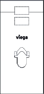 Viega - Prevista Dry Beplatingsset inbouwelement 785505