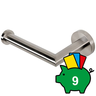 Geesa - Nemox Stainless Steel Closetrolhouder Nemox Rvs Mat Toil.Rlhdr