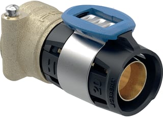 Geberit - FlowFit Fitting met 2 aansluitingen Comp Overg Silicbrons D20