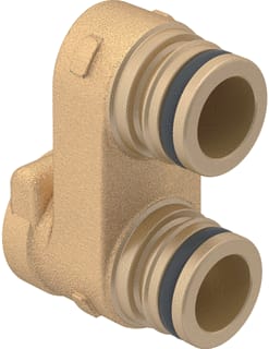 Geberit - FlowFit CV/perslucht/tap/koelwater verdeler comp verdeelstuk messing