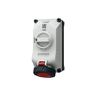 Mennekes - DUOi CEE-cont.doos uitschak.baar, bevei. Wcd 16A 4P 6H 400V Ip69
