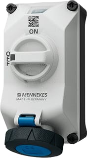 Mennekes - DUOi CEE-cont.doos uitschak.baar, bevei. wcd 16a 4p 9h 230v ip69