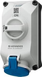 Mennekes - DUOi CEE-cont.doos uitschak.baar, bevei. wcd 32a 5p 9h 230v ip44