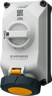 Mennekes - DUOi CEE-cont.doos uitschak.baar, bevei. Wcd 32A 3P 4H 110V Ip69
