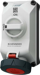 Mennekes - DUOi CEE-cont.doos uitschak.baar, bevei. Wcd 32A 4P 6H 400V Ip69