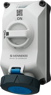 Mennekes - DUOi CEE-cont.doos uitschak.baar, bevei. wcd 32a 4p 9h 230v ip69