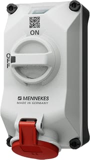 Mennekes - DUOi CEE-cont.doos uitschak.baar, bevei. Wcd 16A 5P 6H 400V Ip44