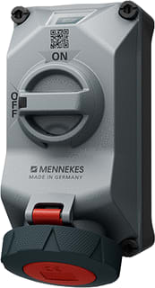 Mennekes - DUOi CEE-cont.doos uitschak.baar, bevei. wcd 32a 5p 6h 400v ip69