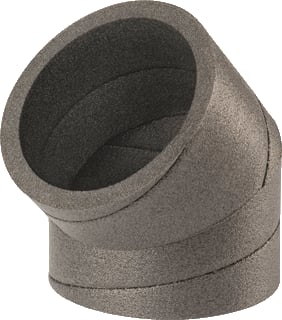 Ubbink - Aerfoam Bocht rond luchtkanaal Hr-Wtw Bocht 180 Mm. 45Gr