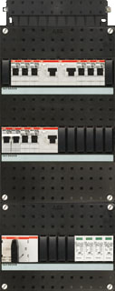 ABB - Hafonorm HAD Groepenkast, geassembleerd Had333332-222F+Ov4+Hs404