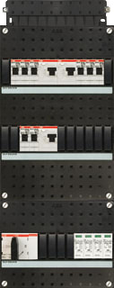 ABB - Hafonorm HAD Groepenkast, geassembleerd Had333332-222+Ov4+Hs404
