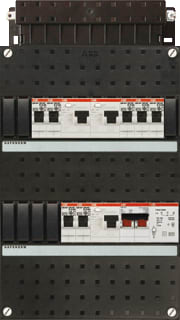 ABB - Hafonorm HAD Groepenkast, geassembleerd kast had333232-222t+h42