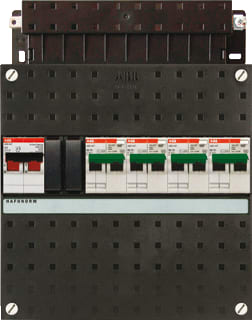 ABB - Hafonorm HC Groepenkast, geassembleerd Inst. Kast Hc400/1+H42*