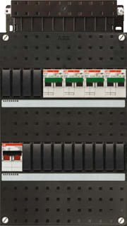 ABB - Hafonorm HC Groepenkast, geassembleerd Inst. Kast Hc400/1+H42