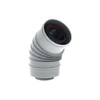 Burgerhout - Concentr. RGA/LTV hulpstuk 2 aansl. rvs bocht80/125wt pl 45gr