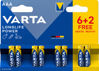 Varta - Longlife Power Batterij, niet oplaadbaar Aaa Br8