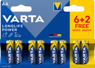 Varta - Longlife Power Batterij, niet oplaadbaar Aa Br8