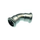 VSH - XPRESS RVS R2713 Fitting met 2 aansluitingen Rvs Bcht 45 108X108 2Xpr