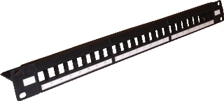 Radiall - RDC Front-/patchpan. leeg kast/lessenr Patchp Utp 6 24V 1He Zw