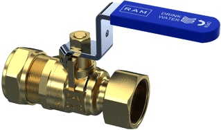 Raminex - S.28 Kogelafsluiter Kogelkr Dn20 22Knx3/4W