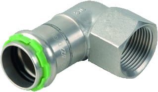 VSH - SudoPress RVS SP6090GV Fitting met 2 aansluitingen sudo kniekopp 90 ff 54xrp2