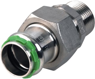 VSH - SudoPress RVS SP6331GV Fitting met 2 aansluitingen sudo rvs overg3d fm15x41/2
