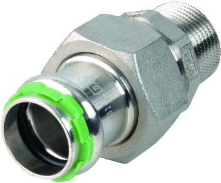 VSH - SudoPress RVS SP6331GV Fitting met 2 aansluitingen sudo rvs overg3d fm15xr3/4