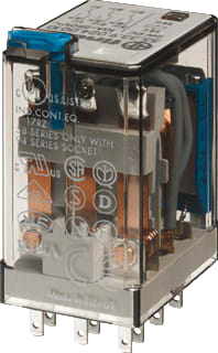Finder - 55 Schakelrelais Rel+T+Led 3W10A/230V