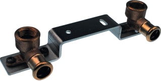 VSH - XPRESS KOPER 6490 Muurplaat op beugel Rk Dubb.Muurpl 12X3/8" 120