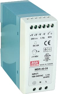 Mean Well - MDR Gelijkstroomvoedingseenheid Voed. Mdr-40-12